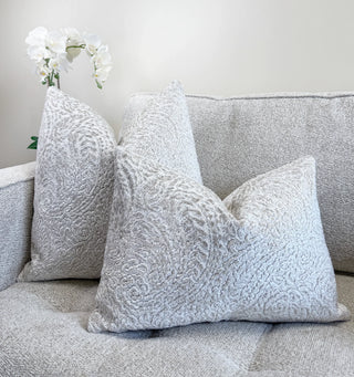 Opal Paisley Velvet Throw Pillow