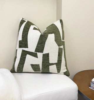 Matcha Hierographic Throw Pillow