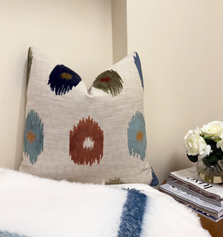 Blue Canyon Velvet Throw Pillow