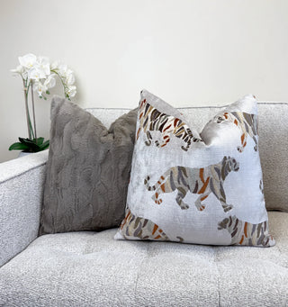 Sterling Bengal Tiger Velvet Throw Pillow
