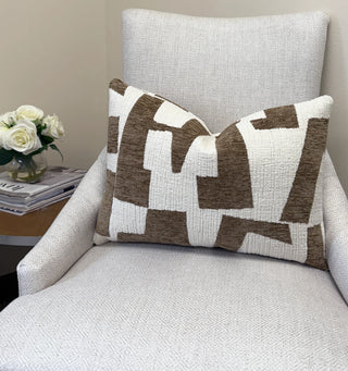Latte Hierographic Throw Pillow