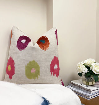 Vibrant Canyon Velvet Throw Pillow