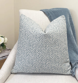 Sage Chevron Throw Pillow