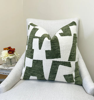 Matcha Hierographic Throw Pillow
