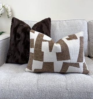 Latte Hierographic Throw Pillow