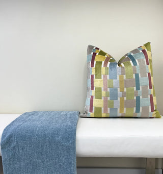 Ava Pastel Velvet Throw Pillow