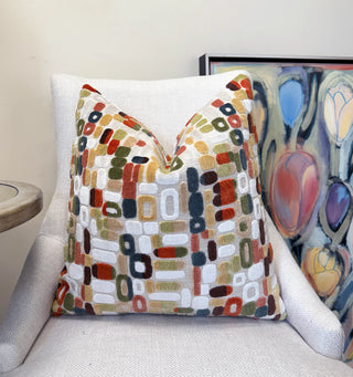 Green Tessa Velvet Throw Pillow
