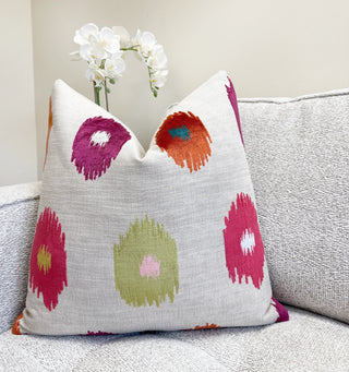 Vibrant Canyon Velvet Throw Pillow