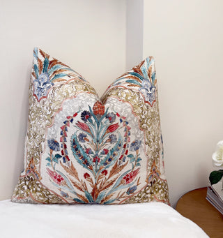 Medallion Floral Throw Pillow