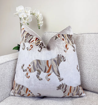Sterling Bengal Tiger Velvet Throw Pillow