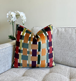 Ava Jewel Velvet Throw Pillow
