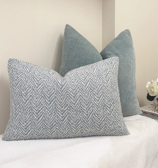 Sage Chevron Throw Pillow