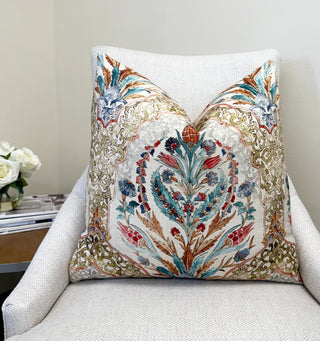 Medallion Floral Throw Pillow