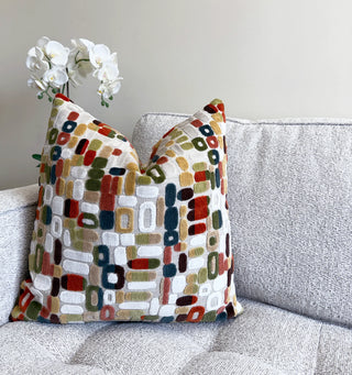 Green Tessa Velvet Throw Pillow
