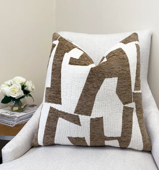 Latte Hierographic Throw Pillow