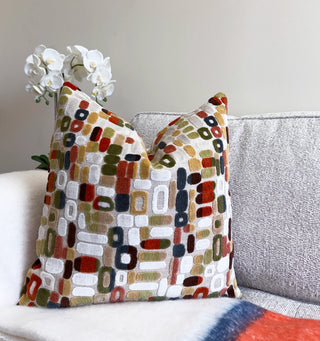 Green Tessa Velvet Throw Pillow