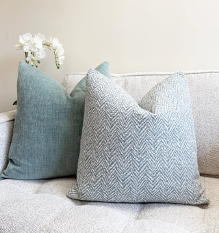 Sage Chevron Throw Pillow