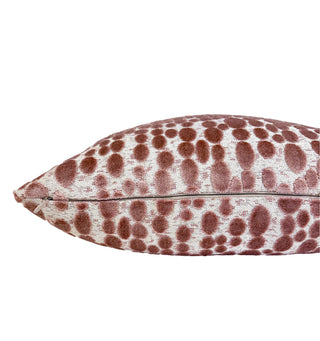 Pastel Pink Oval Velvet Throw Pillow