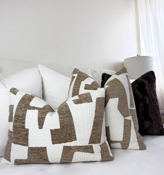 Latte Hierographic Throw Pillow