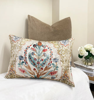 Medallion Floral Throw Pillow