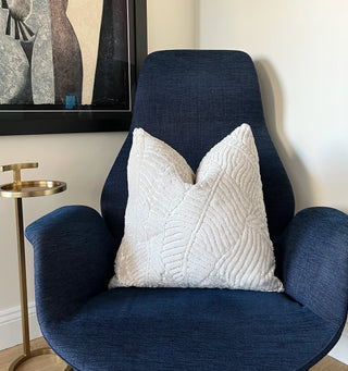 Vanilla Leaves Velvet Throw Pillow