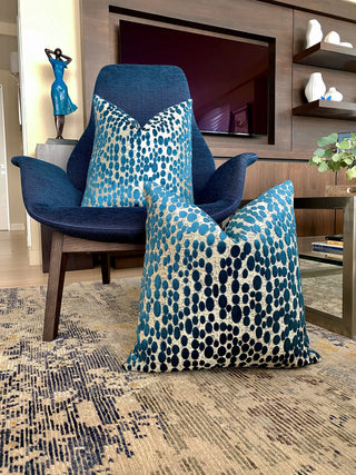 Aegan blue on blue chair