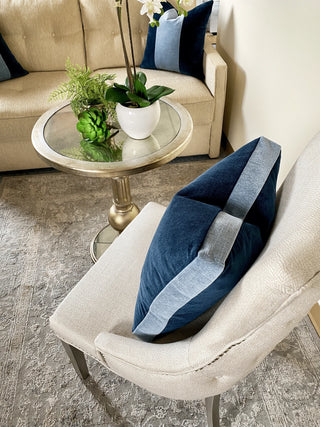 Blue box Pillow Upper view 2