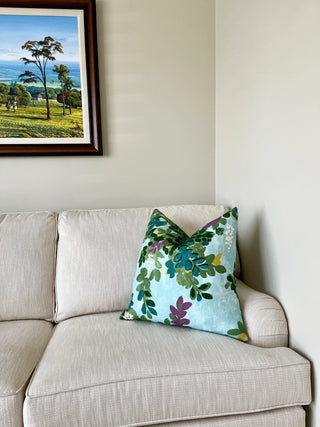 Central Park Sky blue beige couch house