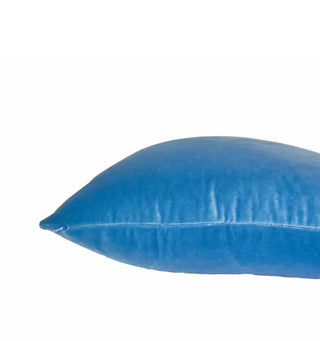 Cornflower Blue Solid Velvet Pillow