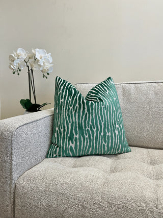 Emerald velvet couch