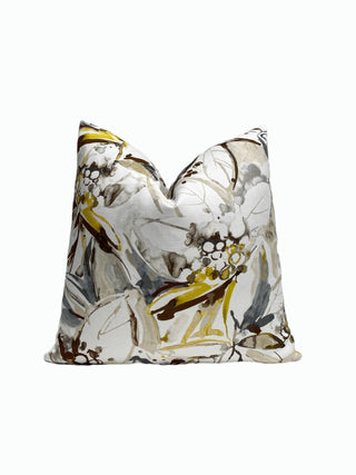 Gray Gold Tropics Pillow primary