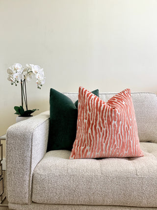 Melon cream couch green