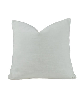 Off White Cotton Velvet Throw Pillow