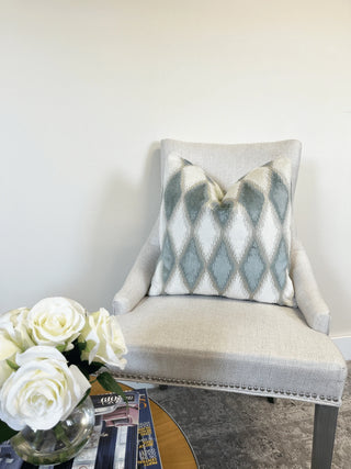 Sage and cream diamond chair_