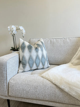 Sage and cream diamond couch