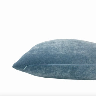 Light Blue Velvet Throw Pillow