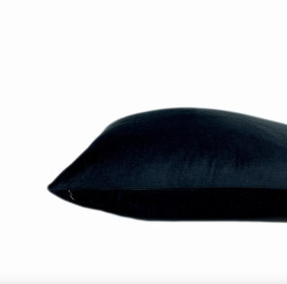 Black Onyx Velvet Throw Pillow
