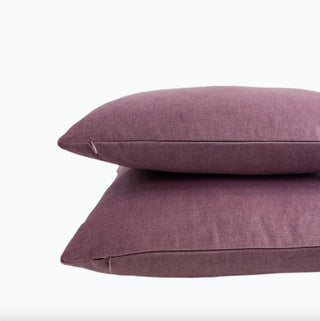 Mauve Purple Velvet Throw Pillow
