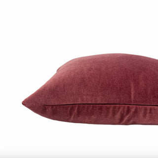 Cerise Pink Velvet Throw Pillow