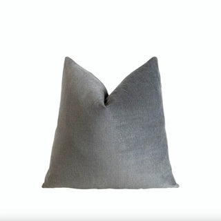 Silver Nickel Velvet Throw Pillow
