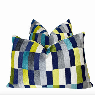 Jewel Multicolored Geometric Throw Pillow