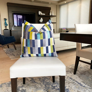 Jewel Multicolored Geometric Throw Pillow