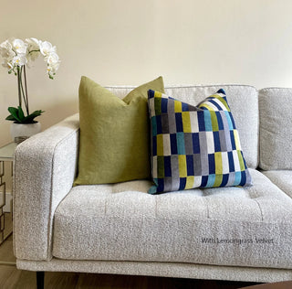 Jewel Multicolored Geometric Throw Pillow