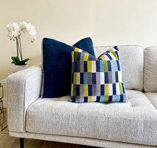 Jewel Multicolored Geometric Throw Pillow