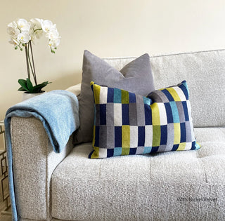 Jewel Multicolored Geometric Throw Pillow
