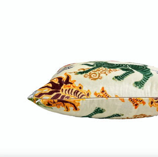 Asian Chinoise Velvet Pillow