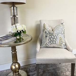 Coastal Embroidered Throw Pillow
