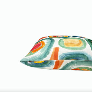 Colorful Mid Century Modern Throw Pillow