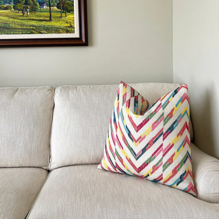 Thibaut Hamilton Embroidery Multi Throw Pillow