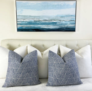 Thibaut Mombasa Navy Throw Pillow